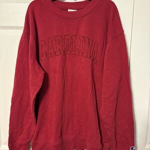 Champion Maroon 'CAROLINA' Pullover Sweatshirt